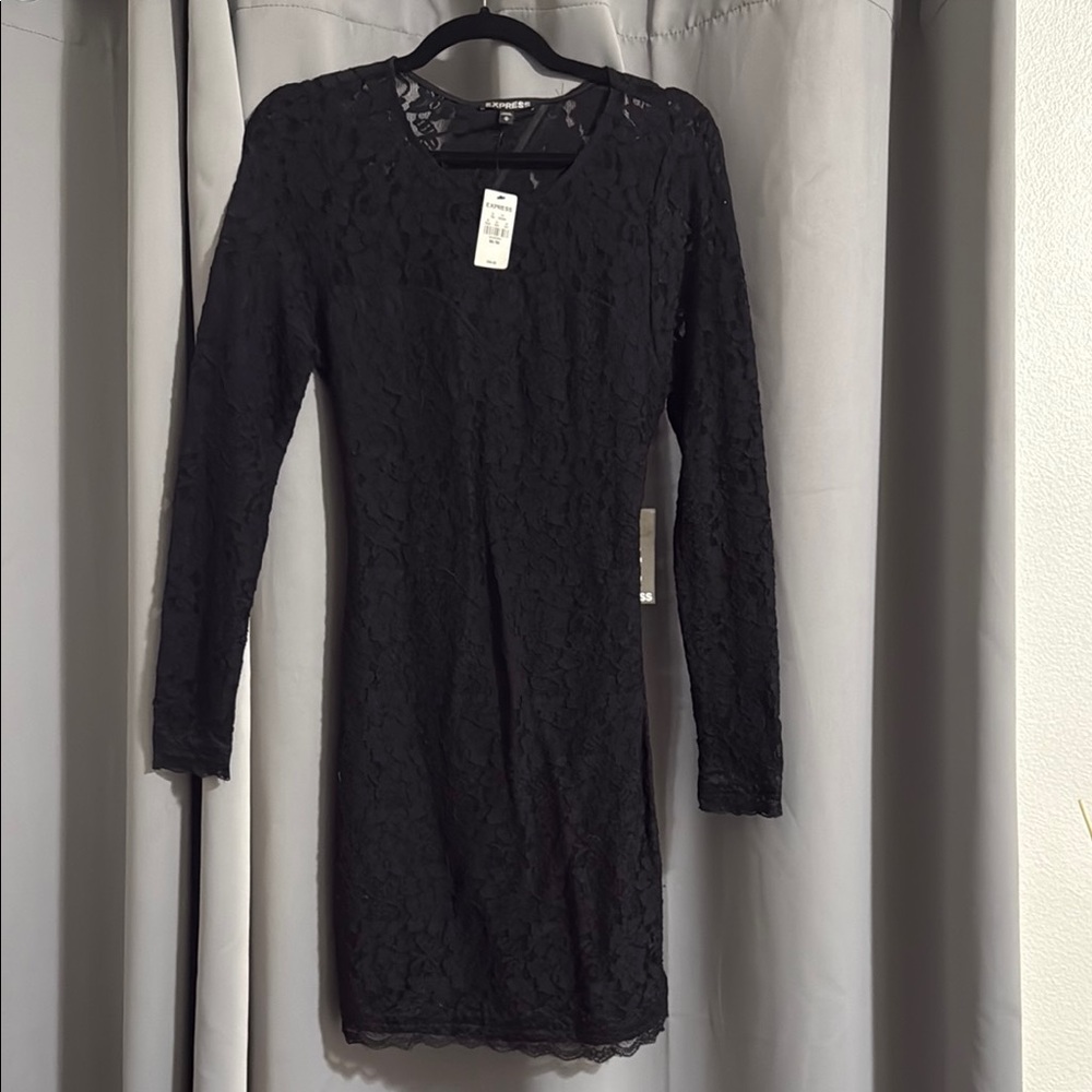 Elegant Black Lace Dress